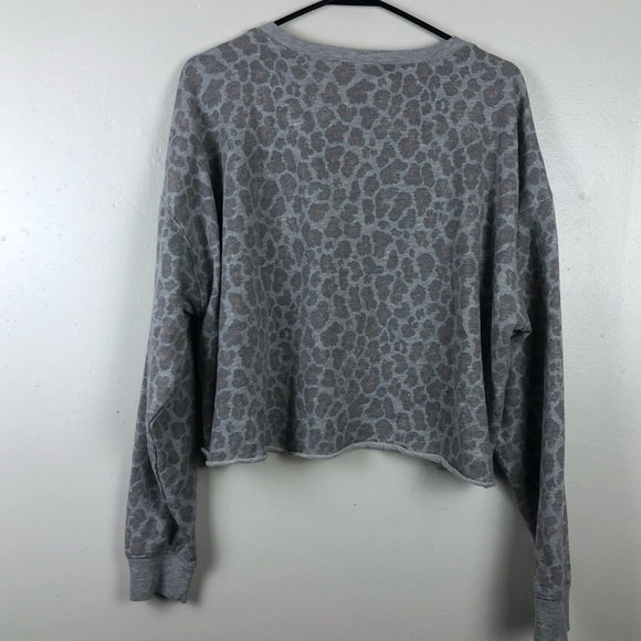 Colsie Leopard Print Comfy Sweater - Picture 3 of 5